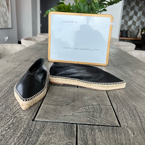 Celine made in Italy soft Italian leather 10M(40) pointed toe espadrilles flats - Picture 14 of 16